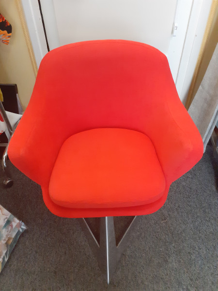 Chaise longue cintreuse orange Mâcon 