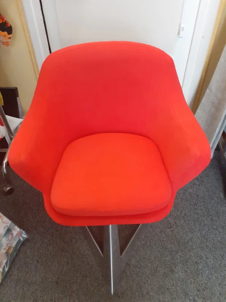 Chaise longue cintreuse orange Mâcon 